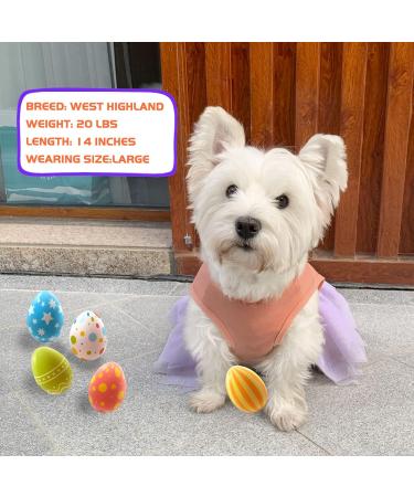 Dog Dress with Tulle for Small Dogs - Easter Day Puppy Sundress - Small (1 Pack) - Buy Online on GoSupps.com