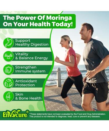 EnvyCure 2 Pack Moringa Spirulina Gummies Organic with 1 Pack Black Seed Oil Gummies - Buy Online on GoSupps.com