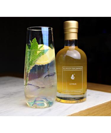 Burren Balsamics Citrus Infused White Balsamic Vinegar of Modena 100ml - Refreshing Citrus Flavor - Buy Online on GoSupps.com