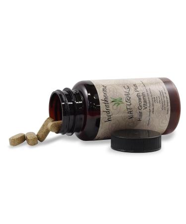 Hydratherma Naturals Hair Growth Plus with 5000mcg Biotin | 27 Natural Ingredients for Stronger Hair Skin & Nails | Maximum Strength 60 Tablets - Fast International Shipping - Buy Online on GoSupps.com