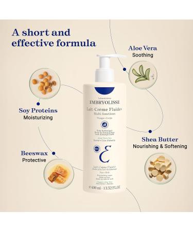 Embryolisse Lait Creme Fluid+ Face & Body Cream Refill. Natural Lightweight Moisturizer for All Skin Types. Hydrating Lotion with Shea Butter & Aloe Vera 13.52 Fl Oz - Buy Online on GoSupps.com