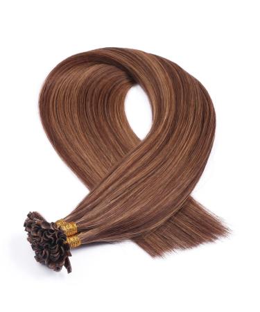 High-Quality #6/12 Keratin Bonding Hair Extensions - 60cm 50 Strands 100% Remy - U-Tip by Novon Hair - Buy Online on GoSupps.com