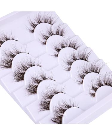 Natural Look Anime Eyelashes - Brown Wispy False Eyelashes for Manga Lashes - Clear Band Cluster Lashes - DIY Individual Fake Eyelashes - Natural Lashes Pack - Buy Online on GoSupps.com