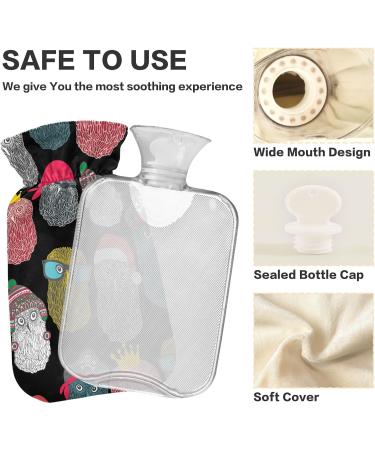 Large 2L Hot Water Bottle with Owl Cover - Pain Relief & Cramps Relief - Buy Online on GoSupps.com