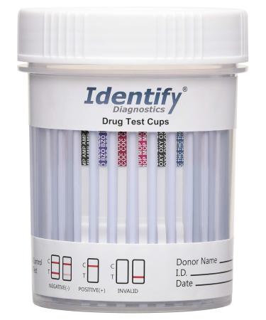 5 Pack Identify Diagnostics 6 Panel Drug Test Cup - Testing Instantly for 6 Different Drugs THC, OXY, MOP, COC, BZO, AMP ID-CP6 (5) - Buy Online on GoSupps.com
