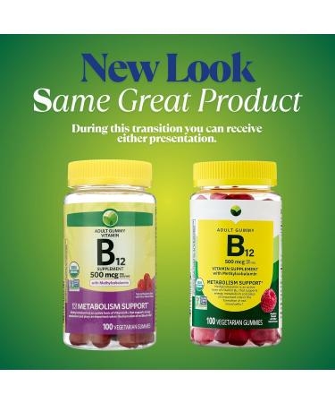 KP+ Vitamin B12 | Vitamin B12 Gummies | 500 mcg Methylcobalamin | Supports Energy & Metabolism | 100 Vegetarian Gummies | Pack of 2 - Buy Online on GoSupps.com