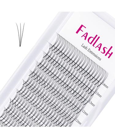 Volume eyelashes C curl 0.07mm 8-14mm 3D lash extensions natural long individual eyelashes professional eyelash cluster natural fans (3D-0.07c mix (8-14))) - Buy Online on GoSupps.com