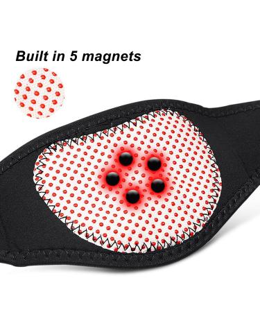 Self-Heating Neck Support - Adjustable Magnetic Thermal Insulation Bandage for Pain Relief | 2 Pack - Buy Online on GoSupps.com