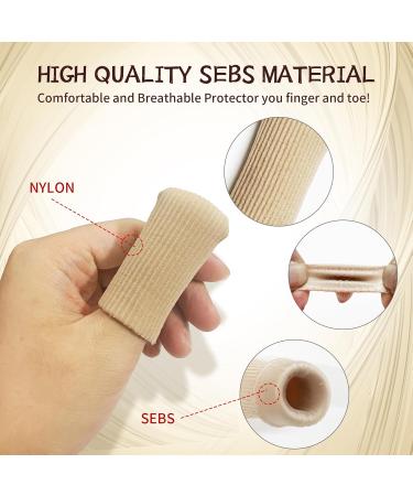 8 Pieces Gel Toe Protective Caps - Large Silicone Toe Protection for Corns Blisters & Calluses - Unisex Comfort | Shop Now - Buy Online on GoSupps.com