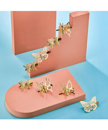 24-Piece Gold Metal Butterfly Hair Clips for Girls and Women - Stylish Hair Accessories - Buy Online on GoSupps.com