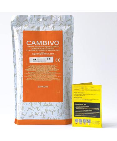 Cambivo 2x Knee Bandage for Men & Women | Stabilizers & Gel Pad | XXL Black/Gray | Pain Relief for Sports ACL Arthritis & Meniscus Tear - Buy Online on GoSupps.com