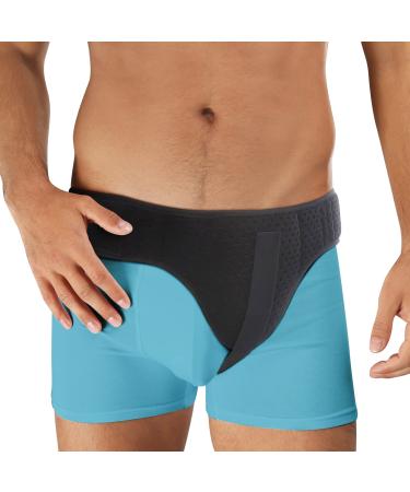Hernia Belt for Men Inguinal Hernia Support - Groin or Lower Abdominal Hernia Truss Hernia Belts for Women or Mens Inguinal Hernias Support Belt With Pressure Pad Fits Left or Right Groins (Medium)