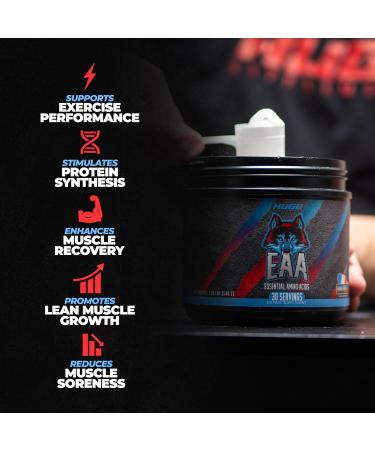 Buy Huge EAA Supplement - 12.85g Essential Amino Acids & 8g BCAAs for Muscle Growth & Recovery - Bomb Popsicle Flavor (17.73 Oz) - International Shipping Available - Buy Online on GoSupps.com
