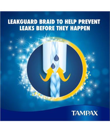 Tampax Pearl Super Tampons 18 Count - Smooth Applicator, Leak Prevention, Super Absorbency - Buy Online on GoSupps.com