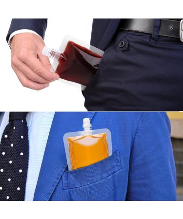 24 PCS 8 Oz Plastic Flasks - Leak-Proof Reusable Drink Pouches for Travel & Outdoor Sports (Food Grade, Concealable) - Includes 3 Funnels - Buy Online on GoSupps.com