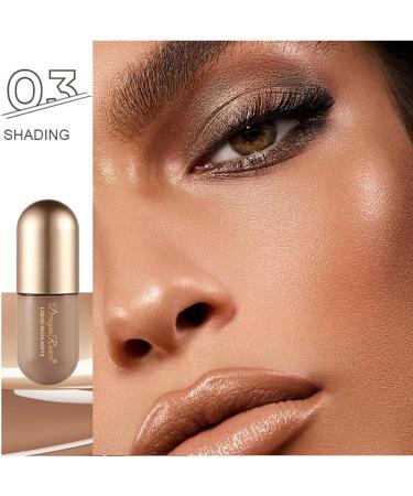 3Pcs/Box Matte Contouring Bronzer Stick Liquid Gloss Brown Nose Cream Brighten Concealer Highlight Makeup Multi Functional Highlighter Brighten Skin - Buy Online on GoSupps.com