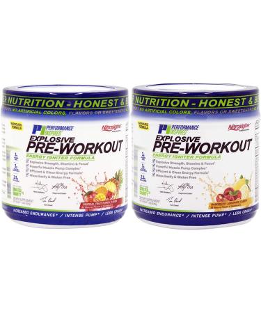 Performance Inspired Nutrition Pre-Workout Powder - All Natural Vegan Formula - Citrulline, Nitrosigine, Green Tea, Arginine, Beta Alanine - Raspberry Lemonade - 23.84 Ounce - Buy Online on GoSupps.com