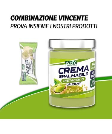 WHY NATURE WHY NATURE WAFER ZERO - Wafer waffle with protein filling - Gluten-free - Pistachio and white chocolate flavor - 35g - Buy Online on GoSupps.com