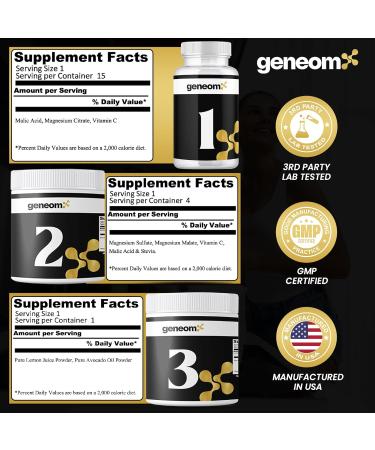 Geneomx 5-Day Liver & Gallbladder Cleanse Program with Lemon Juice Powder Malic Acid Magnesium & Vitamin C Scientifically Formulated Detox to Support Bile Flow Natural Function & Gallbladder Health - Buy Online on GoSupps.com