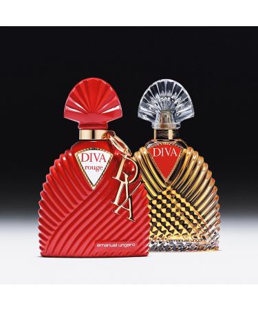 Emanuel Ungaro Diva Rouge Eau de Parfum 3 Piece Gift Set For Women - Perfume Spray 3.4 Fl. Oz. Body Lotion 3.4 Fl. Oz. & Pouch - Buy Online on GoSupps.com