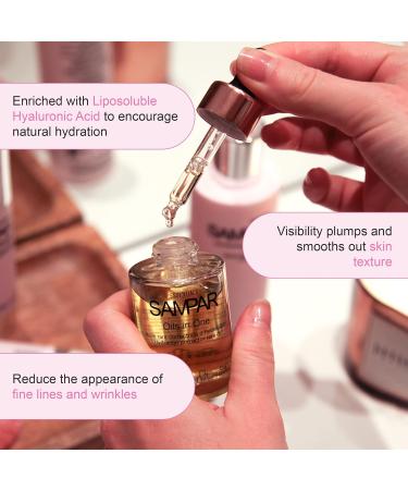 Sampar Facial Oil Hydration Corrector - Hyaluronic Acid Serum for Dry Skin Anti-Aging Moisturizer Vitamin-Rich Face Oil - 1 oz - Buy Online on GoSupps.com