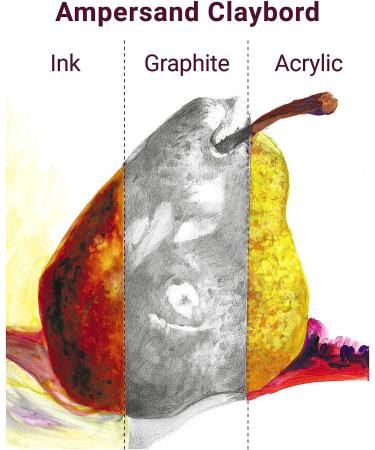 Ampersand Art Supply Wood Painting Panel - Museum Series Claybord - 9x12 1.5 Cradled Profile - Buy Online on GoSupps.com