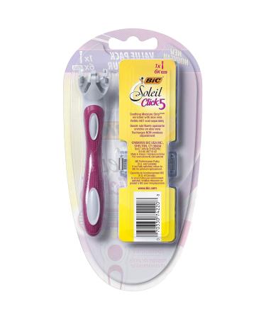 BIC Soleil Click 5 Women's Disposable Razor - Pack of 6 for Smooth & Close Shave - Buy Online on GoSupps.com