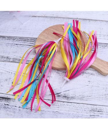VORCOOL 1Pair Bike Handlebar Streamers - Colorful Polyester Tassel Ribbons for Children | Yellow Bicycle Grips Accessories - Buy Online on GoSupps.com