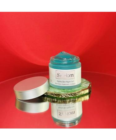 Siri Hom Hydra Skin Night Gel Aloe Vera with Hyaluronic Acid and Collagen Hydrating Face Moisturizer
