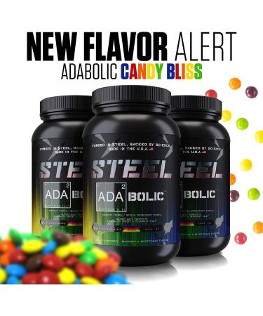 Steel Supplements ADABolic Pre Workout | Candy Bliss Flavor | Muscle Builder for Men & Women | Post Workout Recovery Drink | 40 Servings 3.75lbs - Buy Online on GoSupps.com