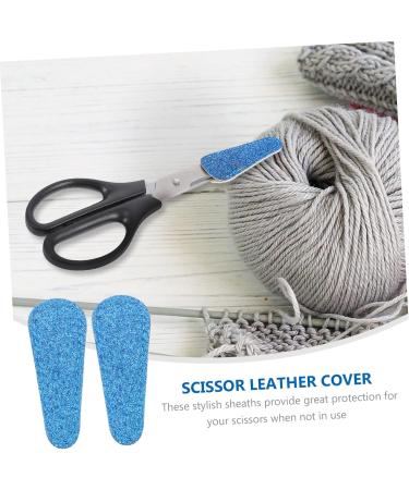 Minkissy 4-Piece Shear Scissors & Leather Tool Belt - Protective Covers for Hairdressing & Trim Tools | PU Accessories - 6.4x2.5cm - Buy Online on GoSupps.com