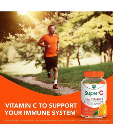 Vicks Super C Vitamin C Gummies - Immune Support Supplement with B Vitamins and Antioxidants - 36 Citrus Flavored Gummies - Buy Online on GoSupps.com