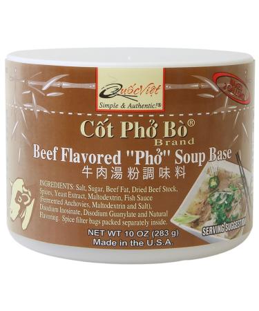 Quoc Viet Foods Beef Flavored "Pho" Soup Base 10oz Cot Pho Bo Brand Beef 10 Ounce (Pack of 1)