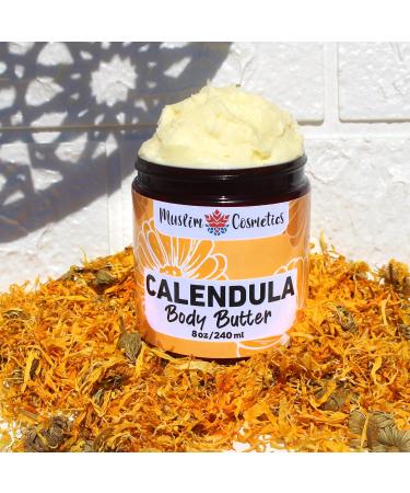 Calendula Body butter/No artificial ingredients/Organic Cocoa & Shea butter / 100% Natural & lightweight // Made in Canada - Muslim Cosmetics - Calendula Body butter (8oz (240ml)) - Buy Online on GoSupps.com