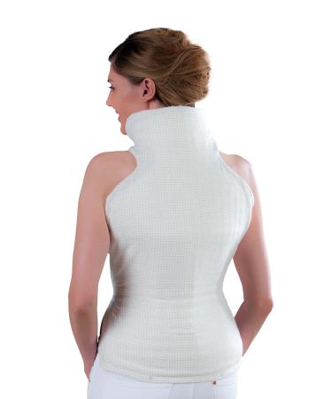 Bosotherm 1300 neck back heating cushions-microfleece warming pillows for relaxation with removable supply line and automatic switch-off-dimensions: 62 x 42 cm