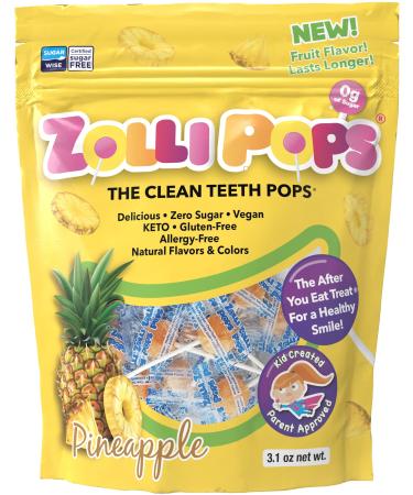 Zollipops The Clean Teeth Pops Pineapple 3.1 oz