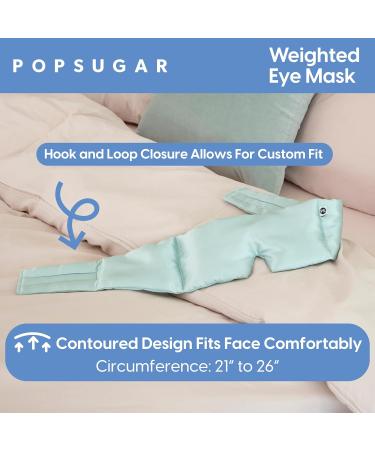 Buy POPSUGAR Weighted Sleep Eye Mask - Light-Blocking Silk Mask for Adults & Women | Best Sleep & Travel Comfort - Buy Online on GoSupps.com