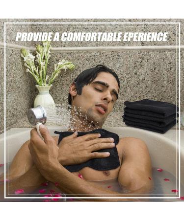 Tudomro Double Sided Exfoliating Wash Cloths - 10 Pack, 10x10 Inch, for Body Shower - Men and Women - Black - Buy Online on GoSupps.com