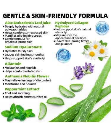 MISSEDSEN Pure & Organic Aloe Vera Gel for Sunburn Relief After Sun Lotion for Face & Body Skin Care Daily Facial Moisturizer & Acne Spot Treatment 7 OZ - Buy Online on GoSupps.com