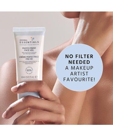 Hydrating Face Veil Makeup Primer | Blur Imperfections for Flawless Skin | Cruelty Free | 90% Natural Ingredients | HERBAL ESSENTIAL | Hyaluronic Acid & Vitamin E | 30ml | MADE IN UK - Buy Online on GoSupps.com
