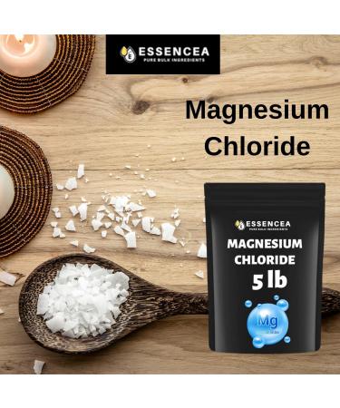 Essencea Pure Bulk Magnesium Chloride Flakes 5lb - Magnesium Supplement 80oz - Buy Online on GoSupps.com