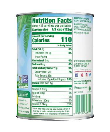 Dole Crushed Pineapple 20 oz. Can in Heavy Syrup - Delicious Tropical Fruit for Recipes - Buy Online on GoSupps.com
