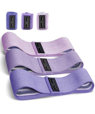Resistance Bands Sets Portable Exercise Loops for Legs and Hip 3 Resistance Level Workout Weight Bands with Non-Slip Design Workout Flexbands for Home Gym Office Yoga Pilates Gradient color