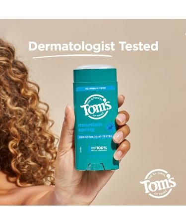 Tom's of Maine Natural Deodorant for Men and Women Aluminum Free - Pack of 2 - 3.25 Oz. - Buy Online on GoSupps.com