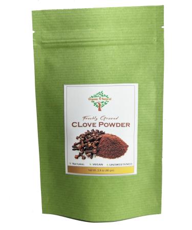 PROUDLY CANADIAN Organic N Natural | Clove Powder | FRESHLY Ground NO Preservatives No Filler | 80gm | Great for Cooking and Tea & more