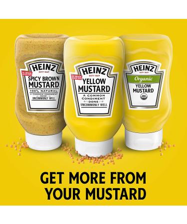 Heinz Yellow Mustard 20oz: Classic Condiment for Hot Dogs & Sandwiches - Buy Online on GoSupps.com