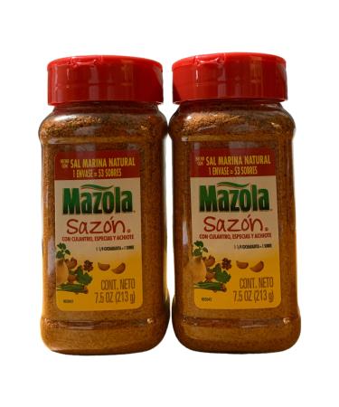 Mazola Sazon Set of 2 pack con Culantro Sal Marina Natural