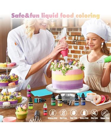160ml Liquid Concentrated Food Coloring - Sugar-Free Cake Cookie and Baking Decor - Ideal for Slime and Easter Eggs - Marine Color - Buy Online on GoSupps.com