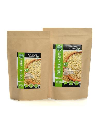 Organic White Quinoa 500g - Gluten-Free Vegan Natural & Lab Tested | Premium Quality from Controlled Cultivation - Buy Online on GoSupps.com