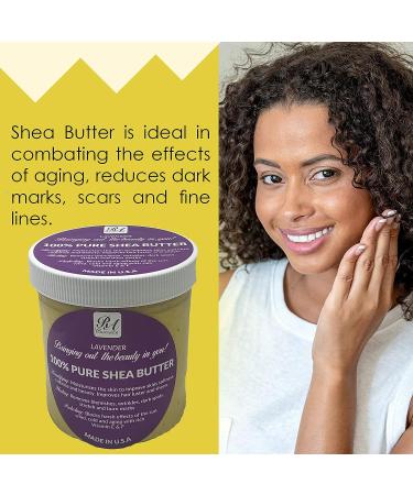 RA COSMETICS 100% African Shea Butter Whipped Lavender 12 oz - Natural Moisturizer for Skin and Hair - Buy Online on GoSupps.com